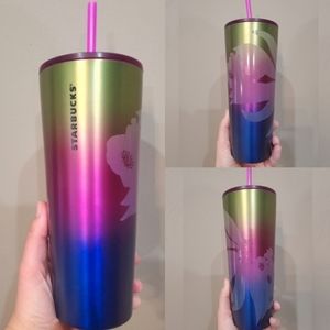 Starbucks Floral Ombre 24 oz Venti stainless steel Tumbler